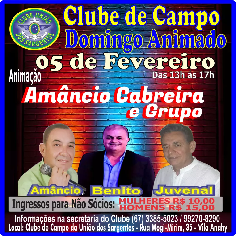 Domingo Animado no Clube de Campo 05/02/2023